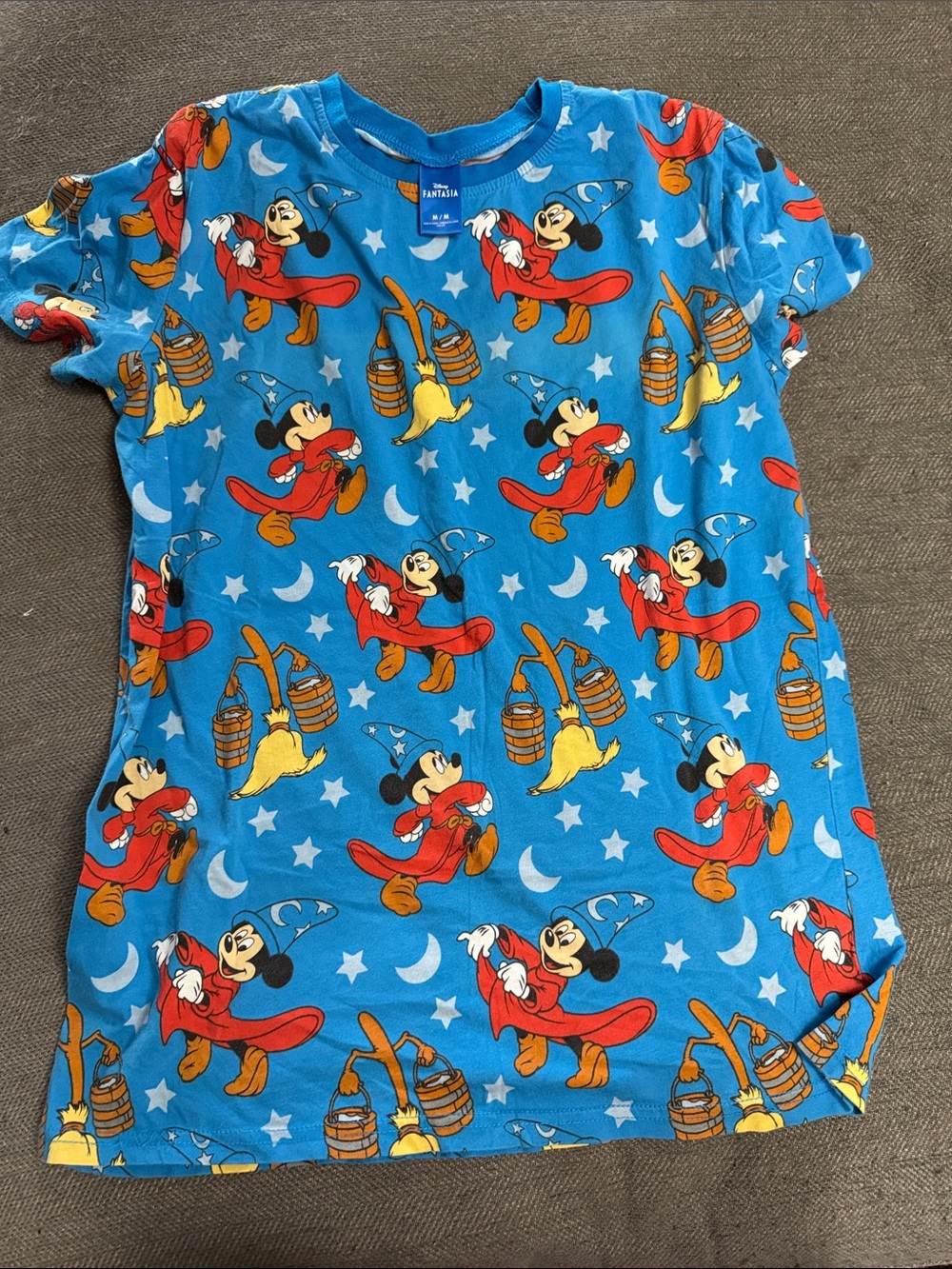 Disney Blue Mickey Sorcerer Print